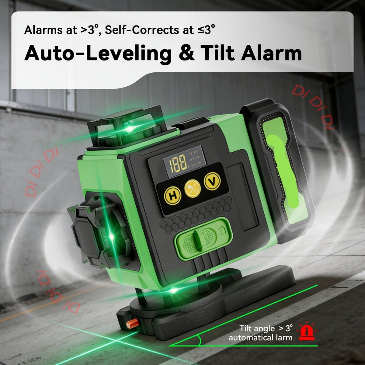 PrecisionPro 360° Laser Level Tool for Perfect Alignment