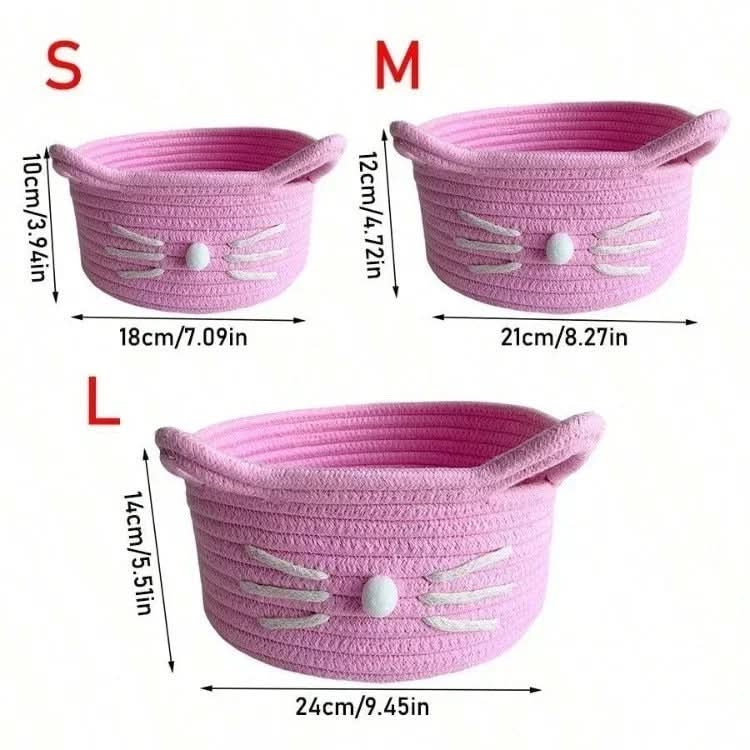 WhiskerWoven – Adorable Organizer Basket for Home