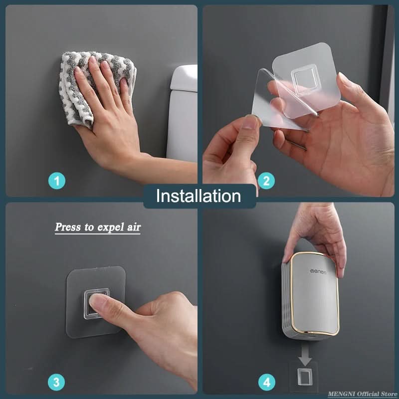 SleekDry – Wall-Mounted Toilet Brush & Holder Set