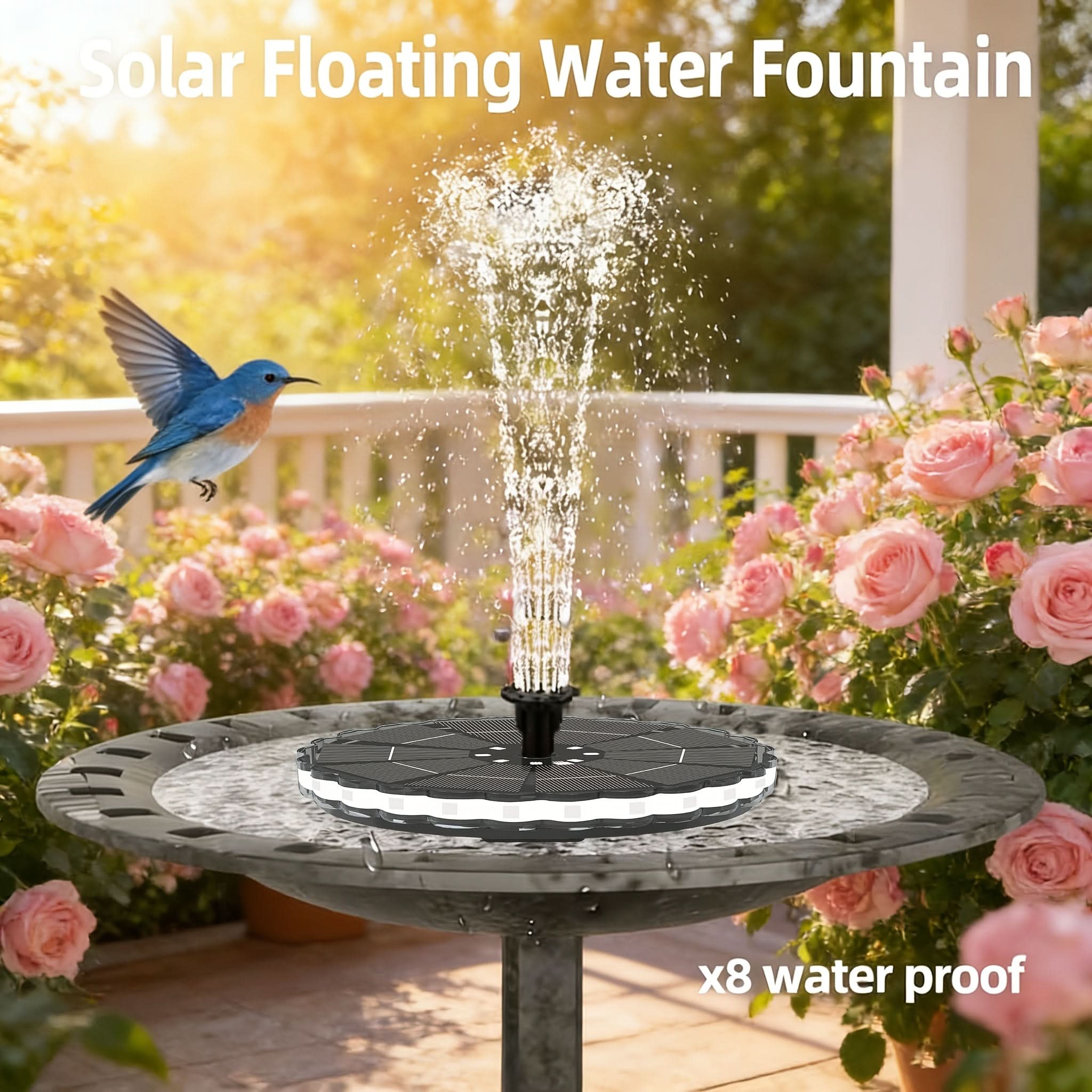 VividWave – Solar-Powered Floating Fountain for Outdoor Spaces