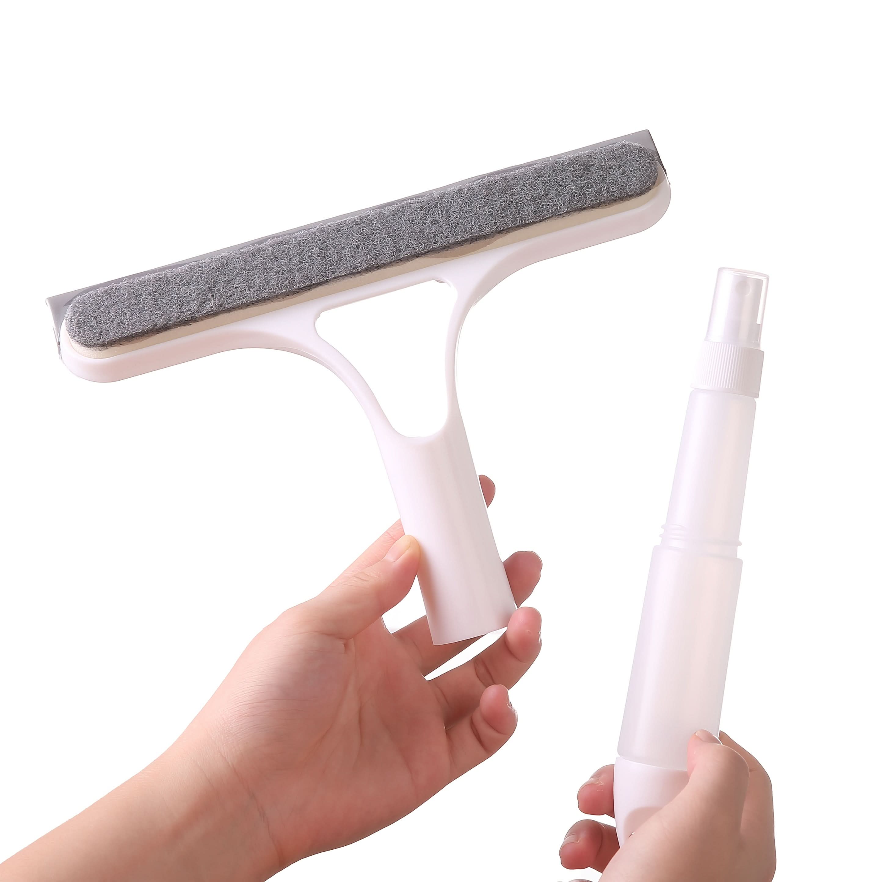 CrystalClear – 3-in-1 Window & Mirror Cleaning Tool with Washable Cloth