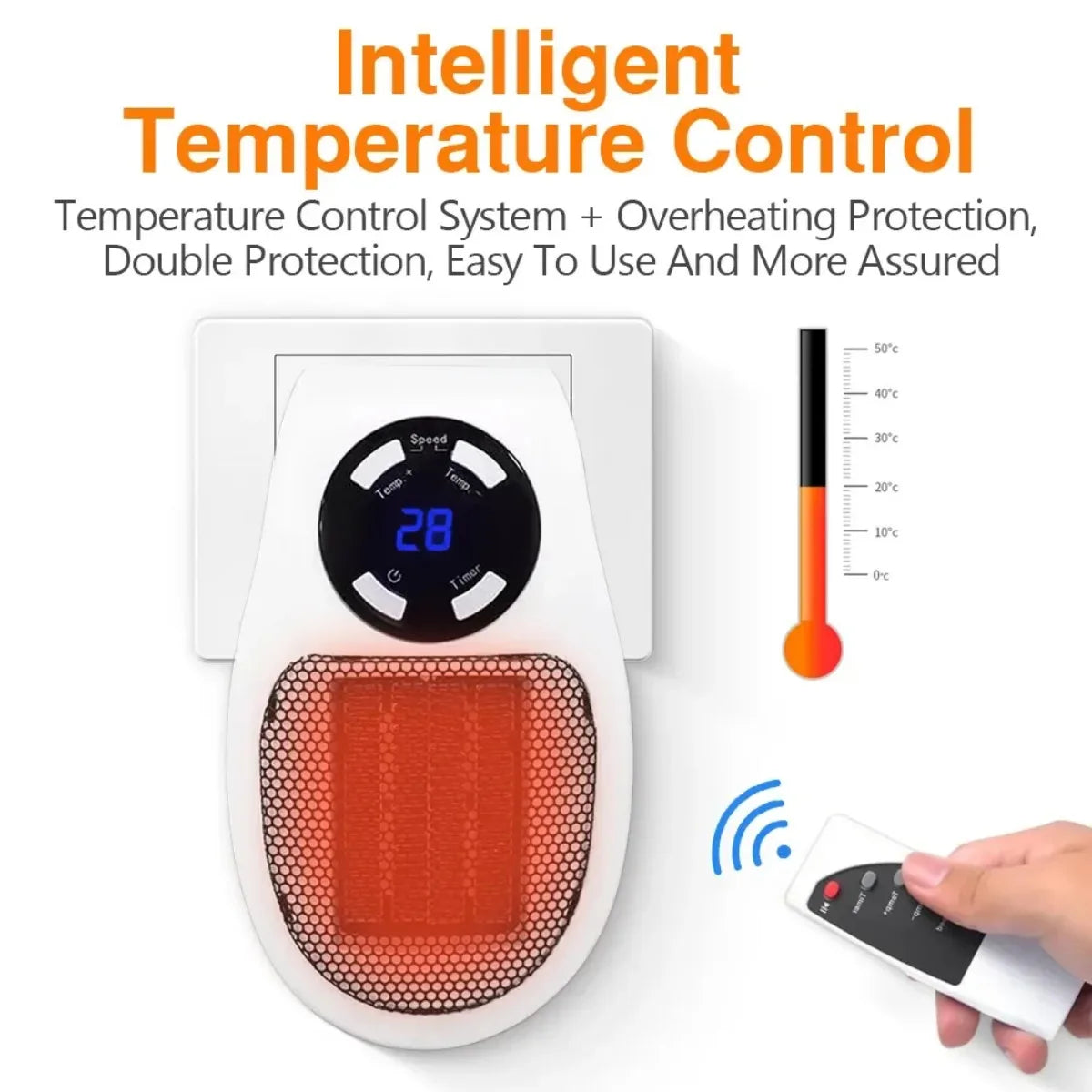 CozyNest Electric Space Heater – Safe & Portable Indoor Heating