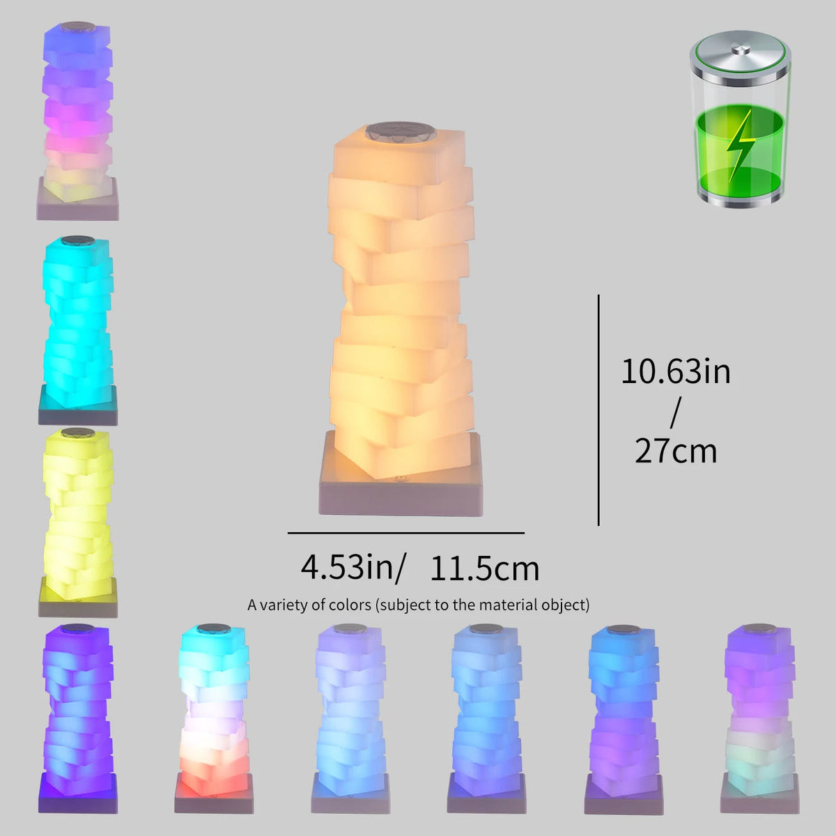 Colorful Touch-Control LED Night Light for Every Mood