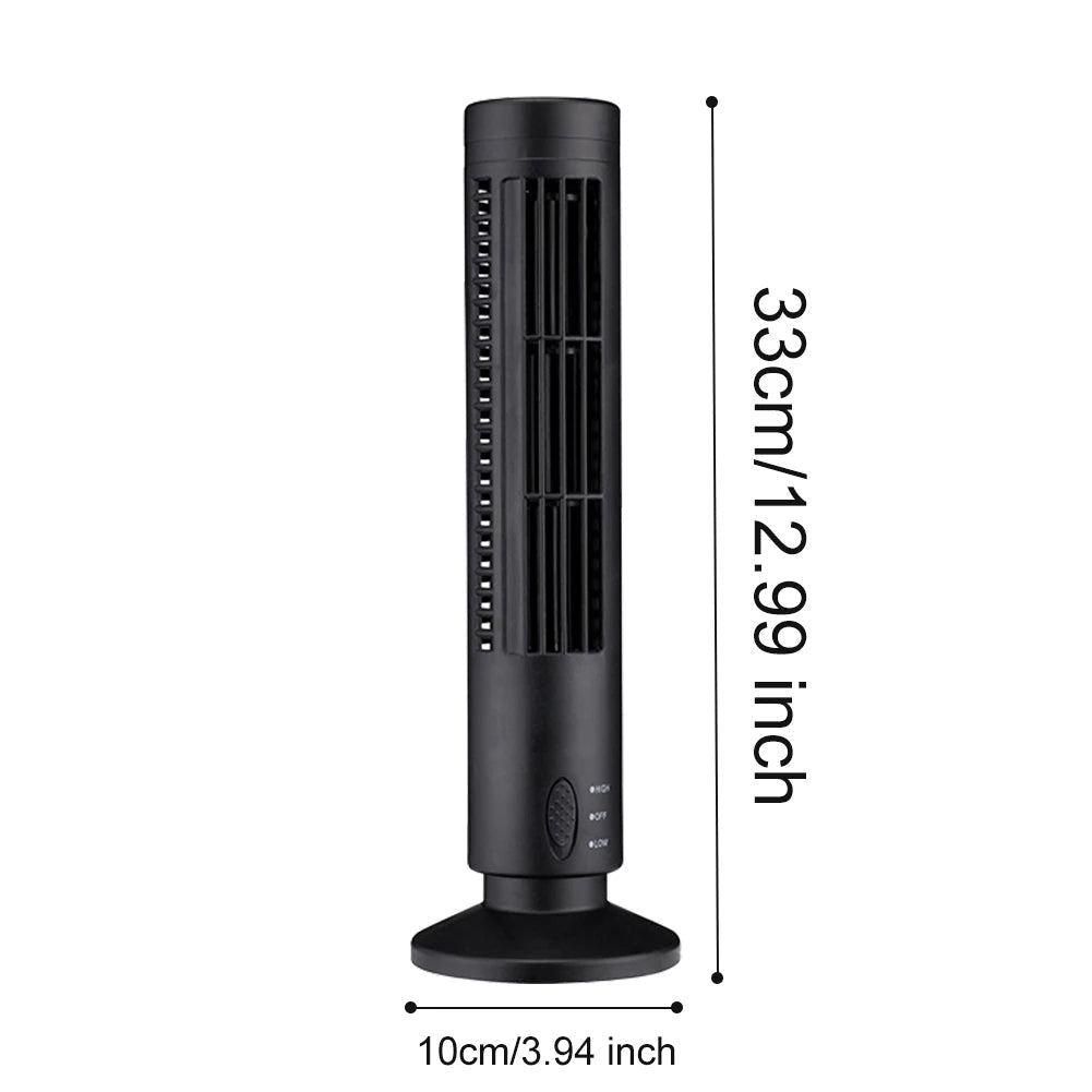 Compact USB-Powered Bladeless Air Cooler for Desk Use