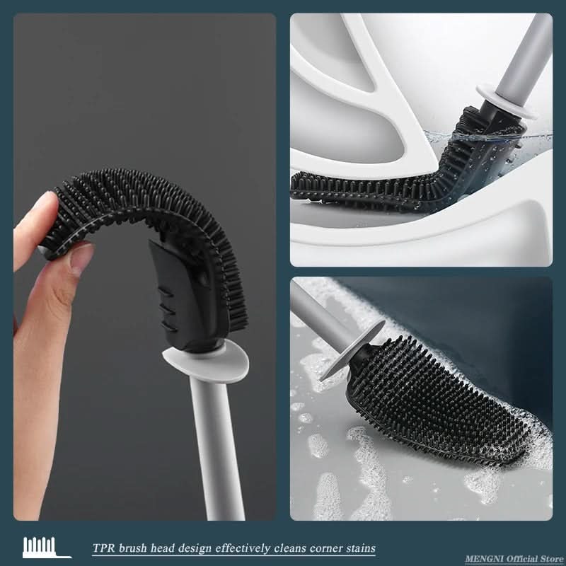 SleekDry – Wall-Mounted Toilet Brush & Holder Set