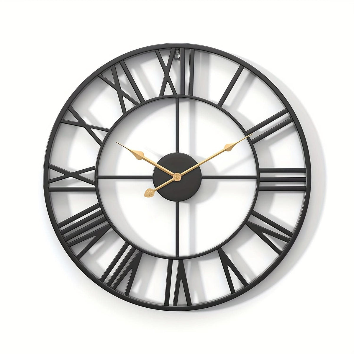SerenityTime - Vintage-Inspired Silent Wall Clock for Elegant Spaces