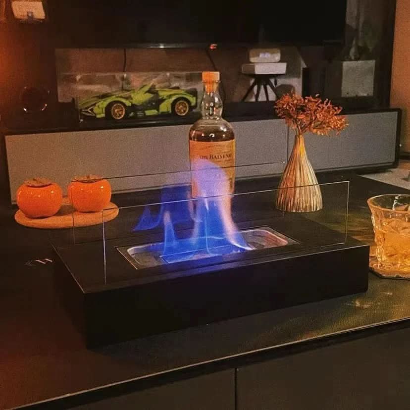FlameGlow - Compact Bioethanol Tabletop Fireplace