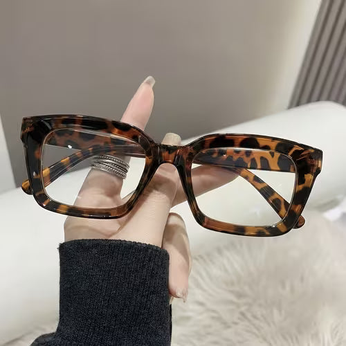 Chic Blue Light Filtering Reading Glasses with Flexible Frame