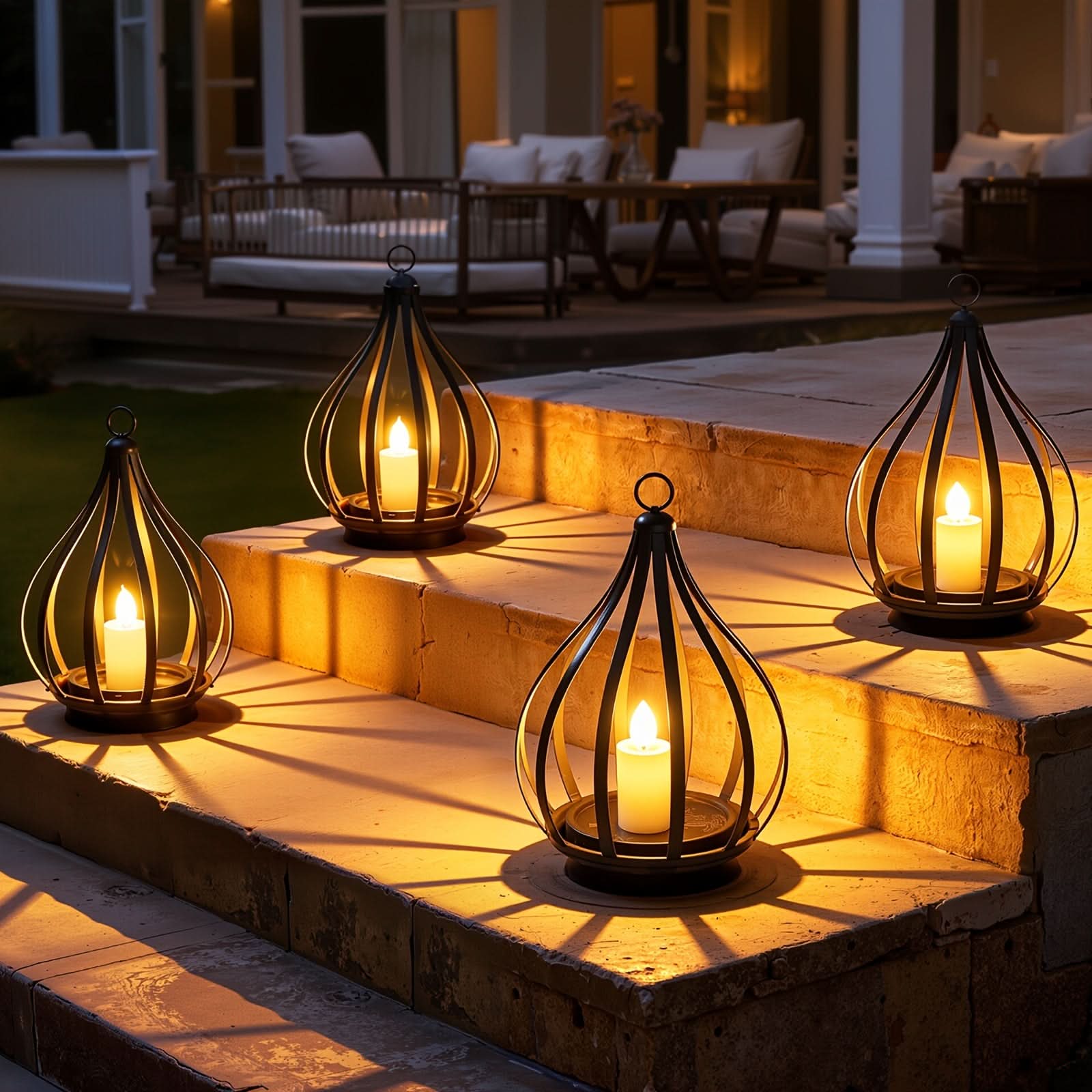 SolaraGlow – Elegant Solar-Powered Hanging Lantern