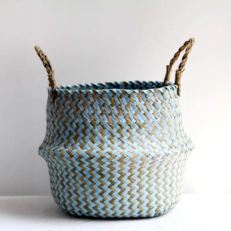 Boho Bliss – Handcrafted Wicker Storage Basket