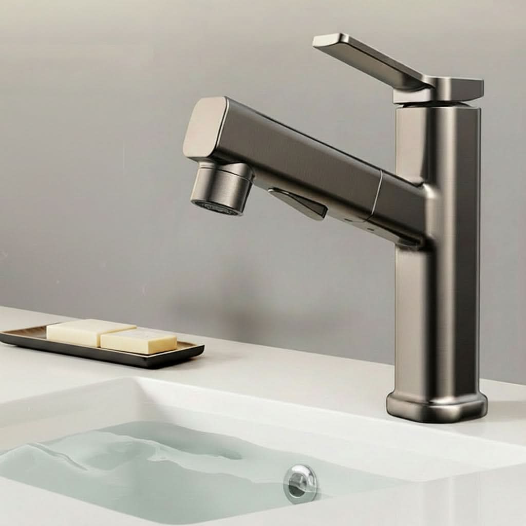 Versatile Pull-Out Faucet with Three Water Modes