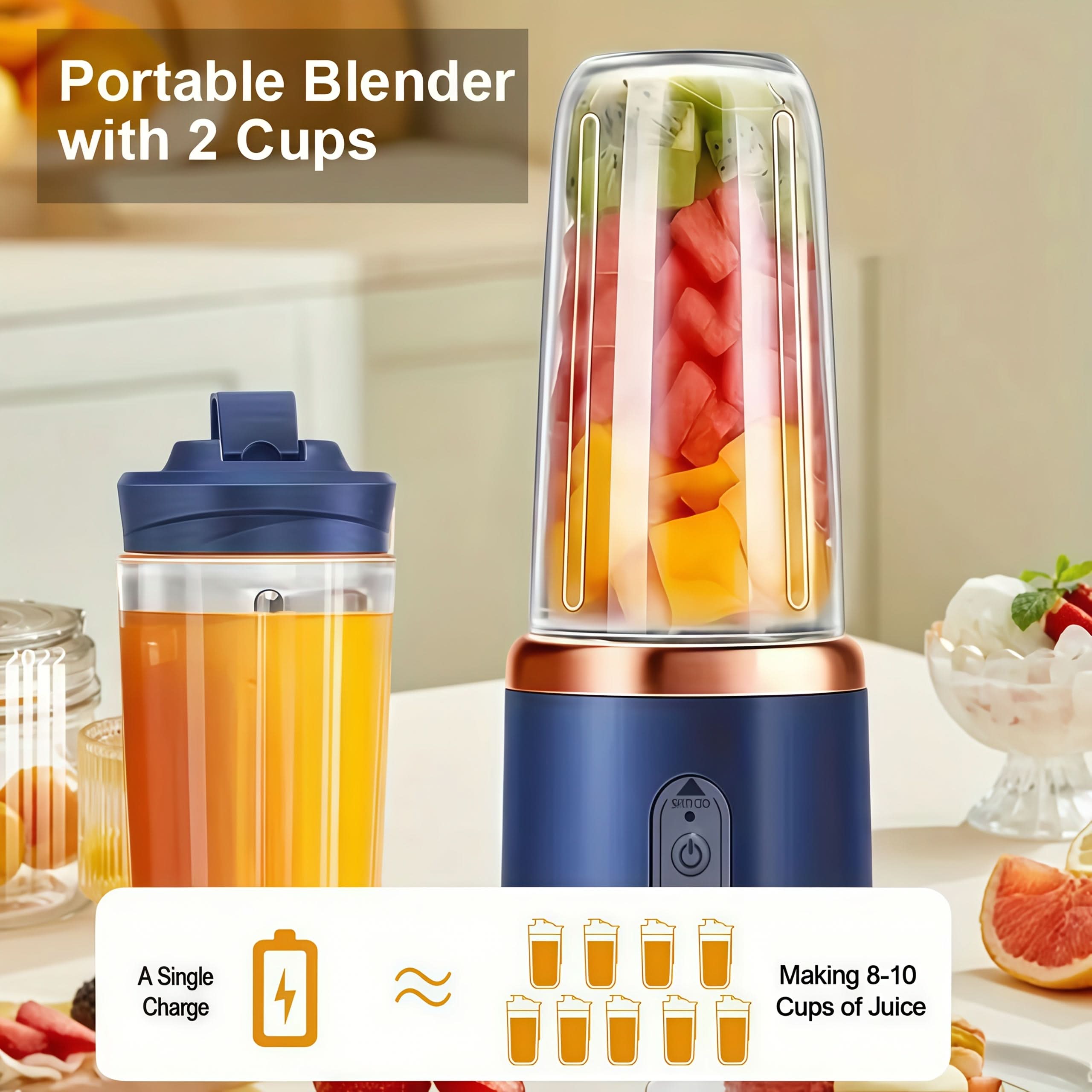 BlendMate – Portable USB Rechargeable Juicer for Everyday Use