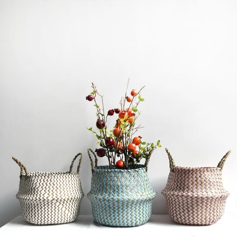 Boho Bliss – Handcrafted Wicker Storage Basket