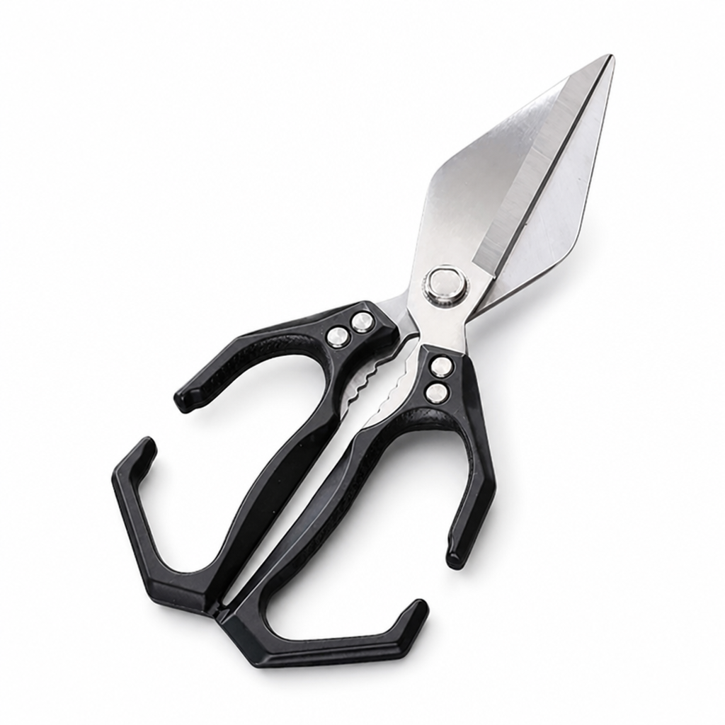 Stainless Steel Kitchen Scissors with Textured Handle