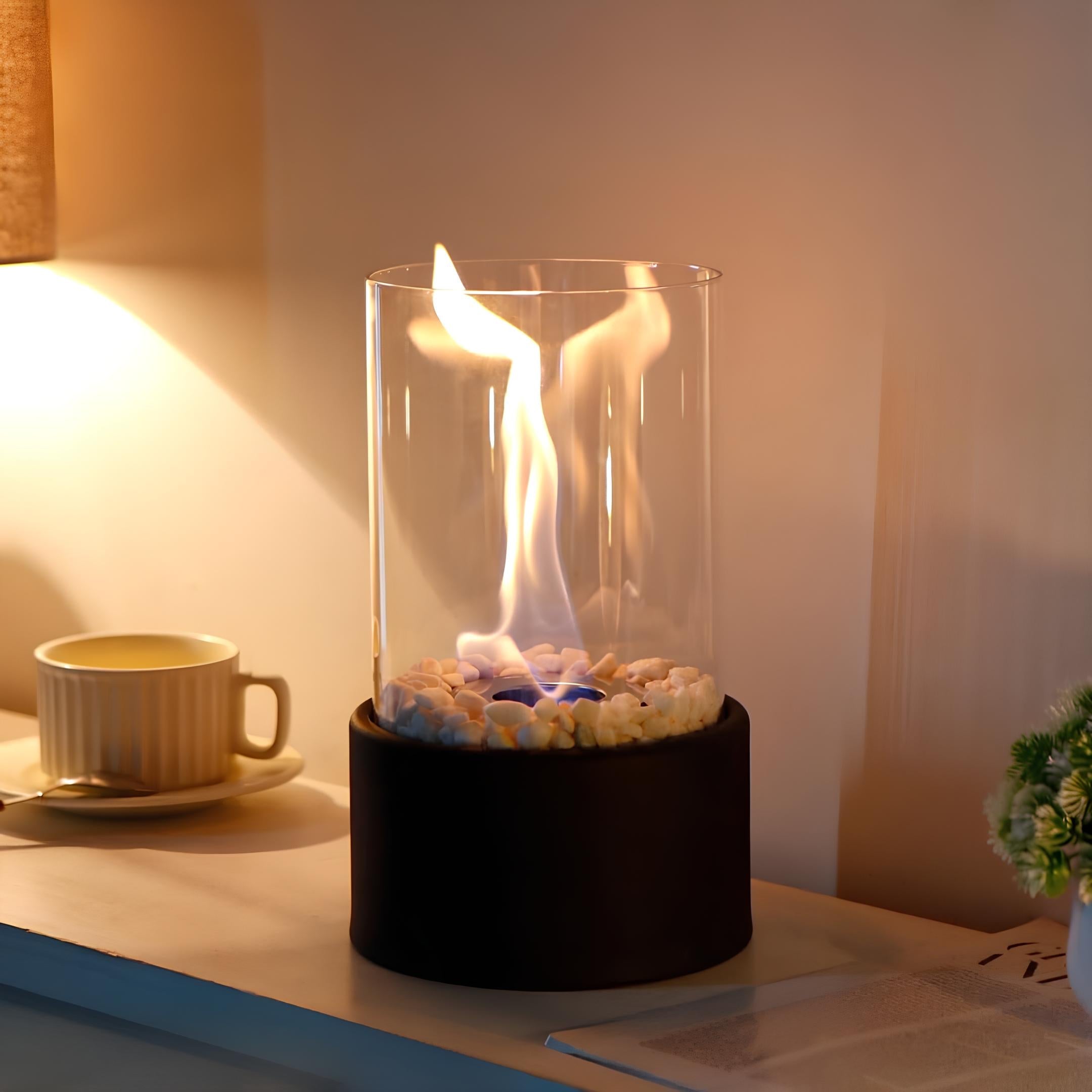 Traditional Oil Lantern with Exposed Flame