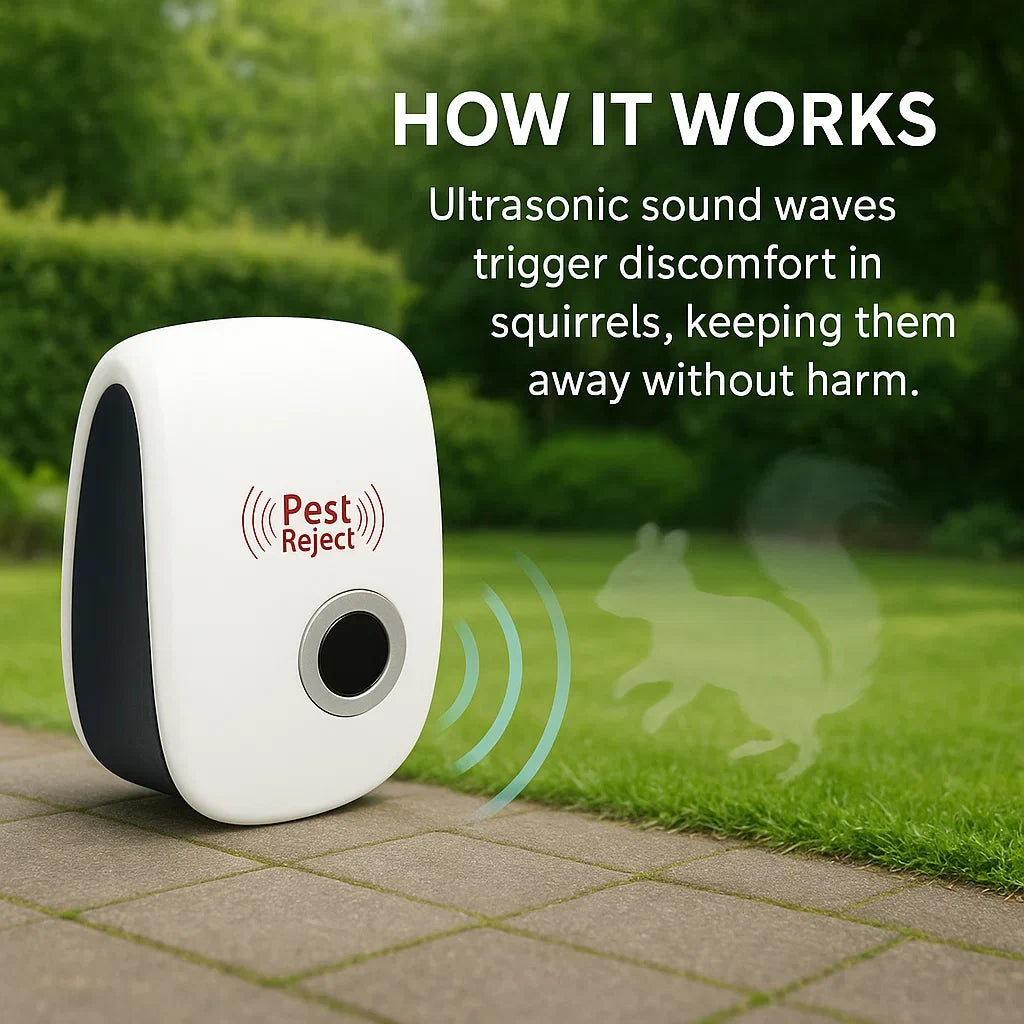 Solar-Powered Ultrasonic Pest Control for Gardens