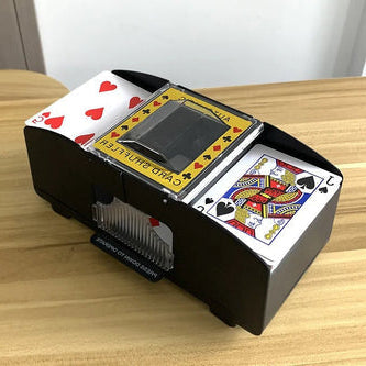 Effortless Card Shuffling Device with Versatile Power Options