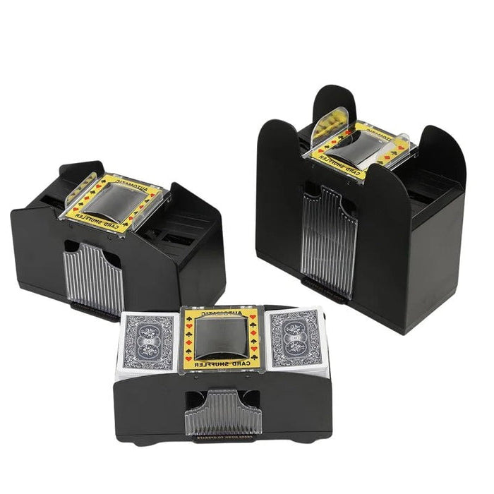 Effortless Card Shuffling Device with Versatile Power Options