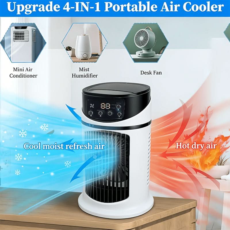 BreezeMaster – Versatile Mist Cooling Fan for Home Use