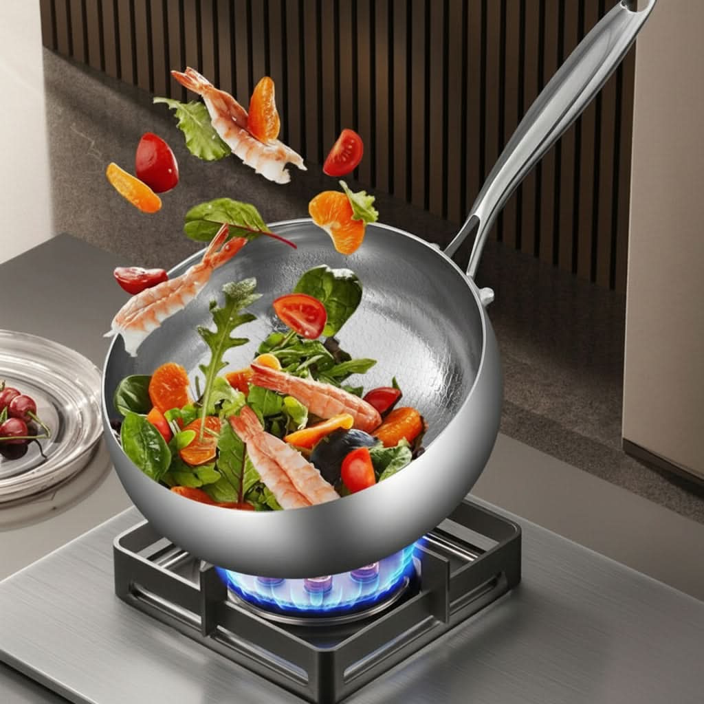 Versatile Deep Skillet for Induction and Gas Cooking