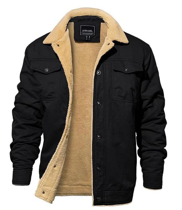 Classic Wool-Lined Aviator Jacket for Winter Comfort
