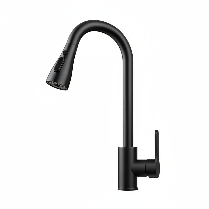 Versatile Pull-Out Kitchen Faucet with Adjustable Spray Options