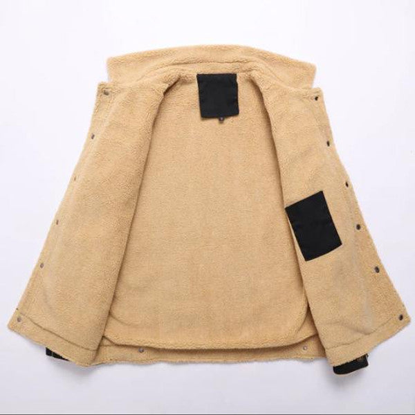 Classic Wool-Lined Aviator Jacket for Winter Comfort