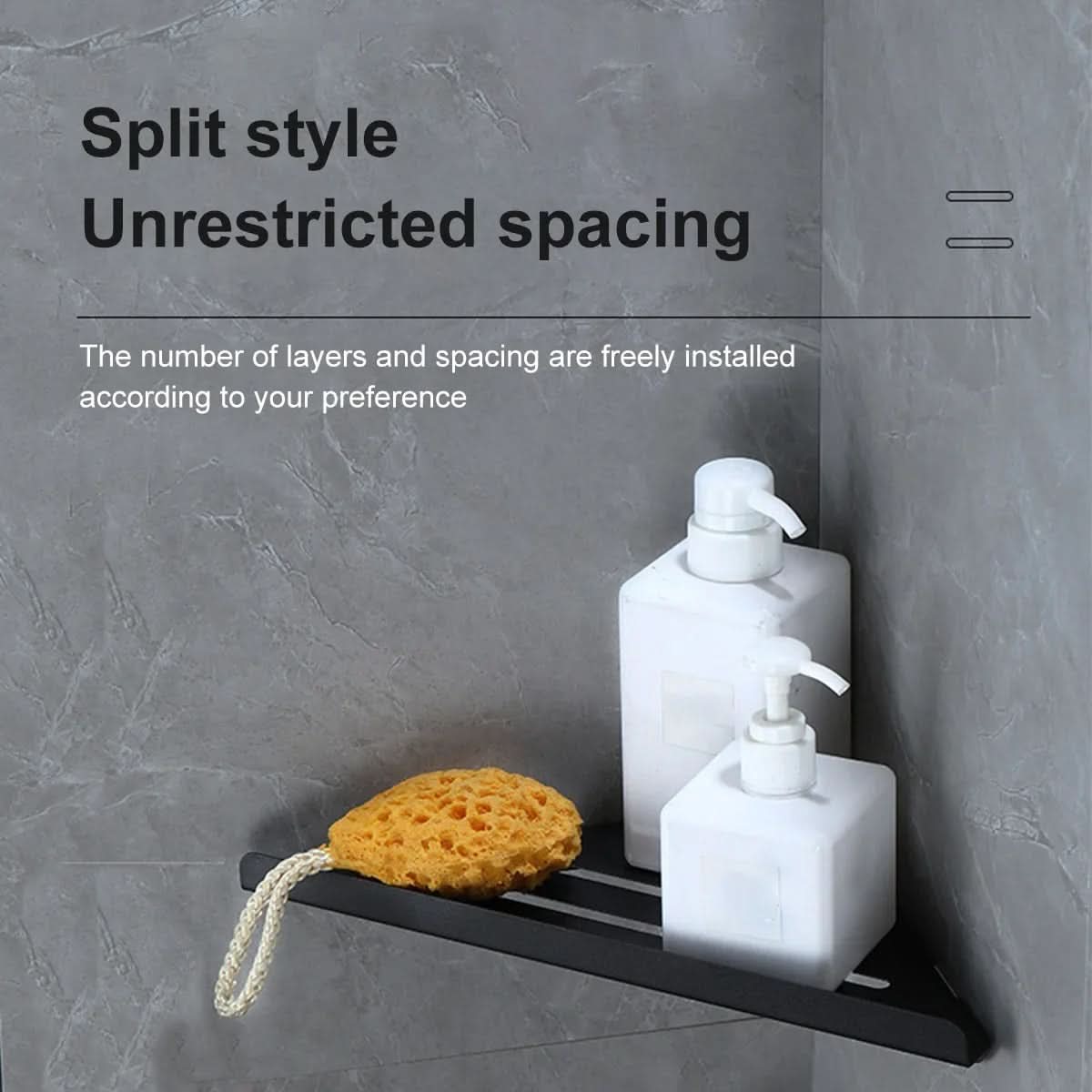 AquaNest – Stainless Steel Corner Shower Organizer