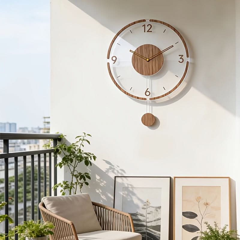 Elegance in Motion: ClearView Swing Wall Timepiece