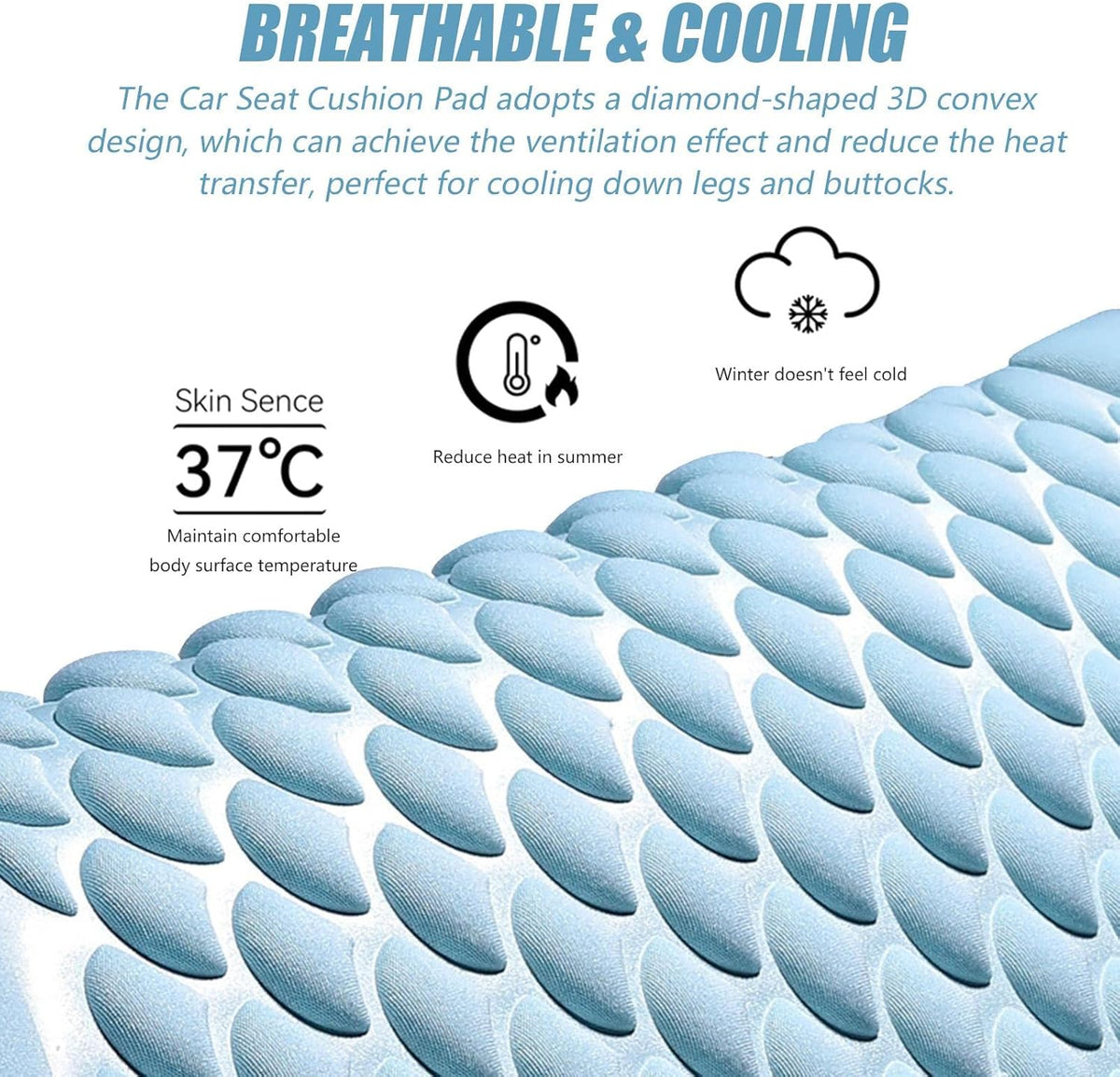 ComfortCooling Car Seat Pad for Ultimate Relaxation