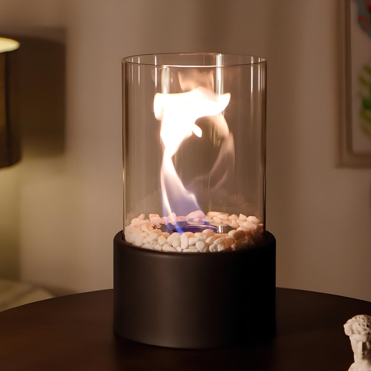Traditional Oil Lantern with Exposed Flame