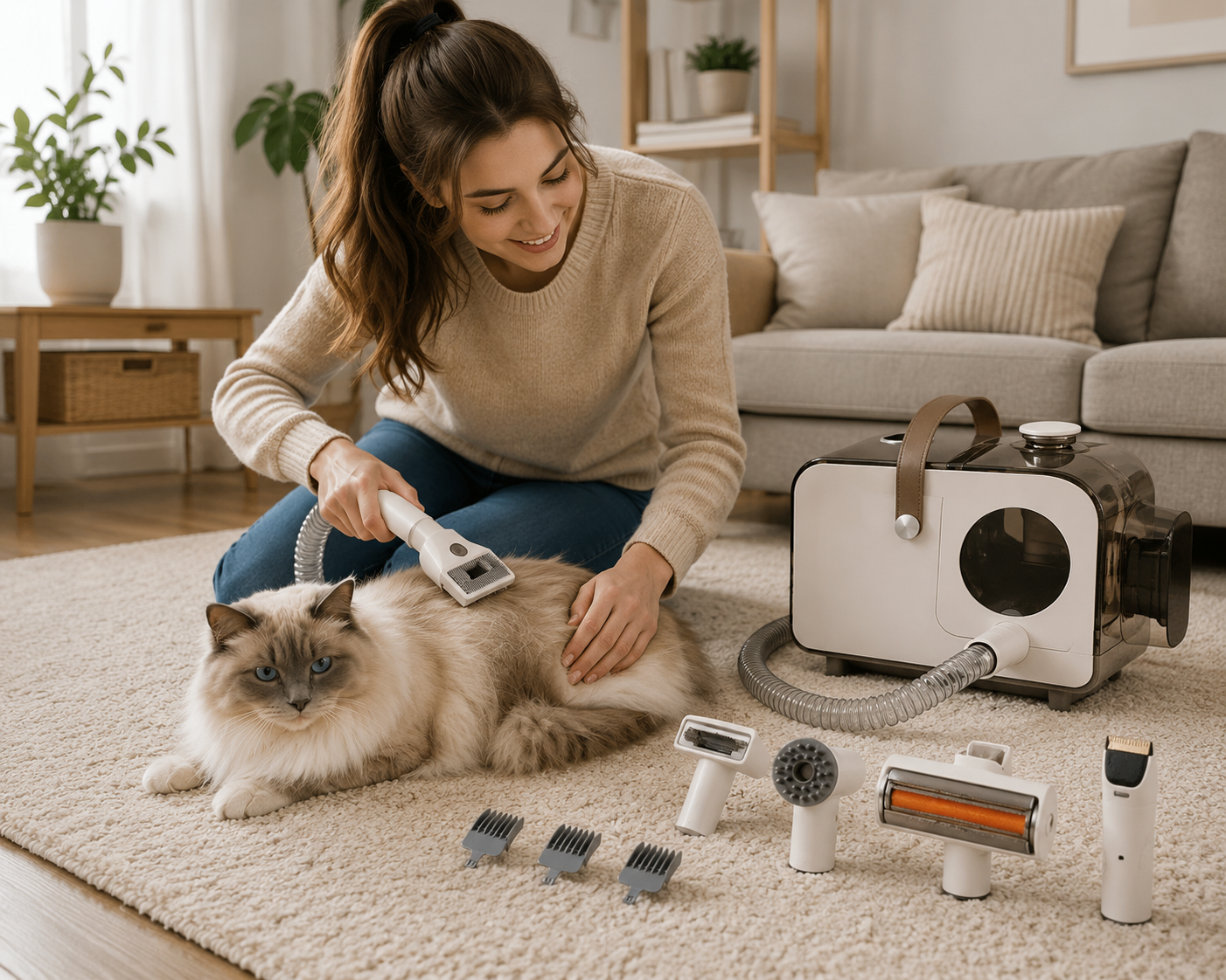 Effortless Pet Grooming with the FurryClean Vacuum System