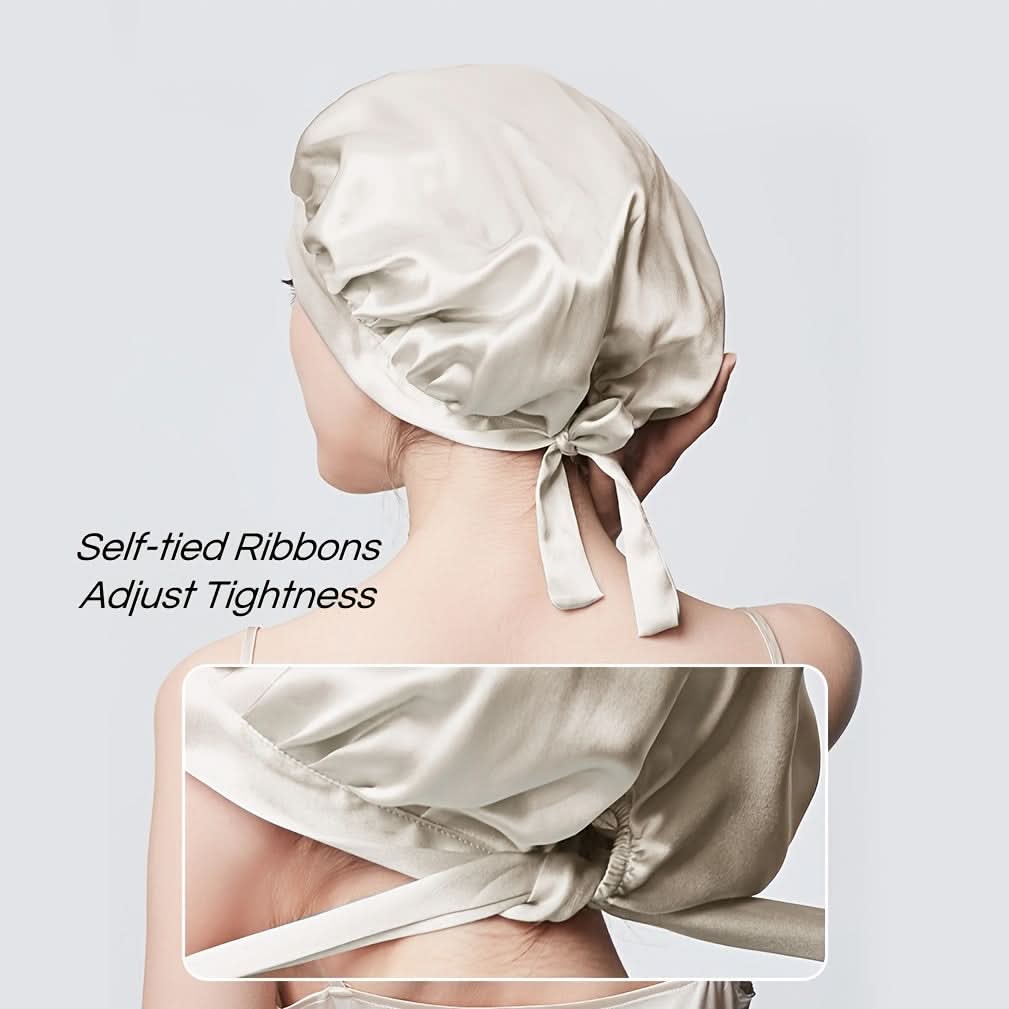 SilkDream Adjustable Sleep Bonnet for Hair Protection