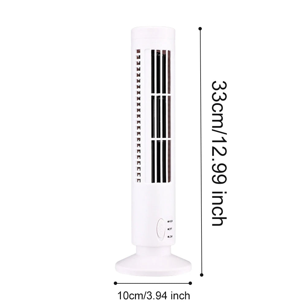 Compact USB-Powered Bladeless Air Cooler for Desk Use