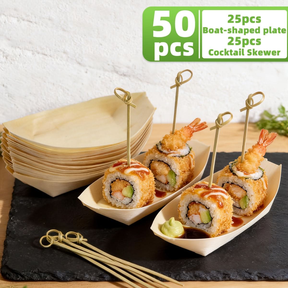 Eco-Friendly Wooden Serving Boats for Stylish Events