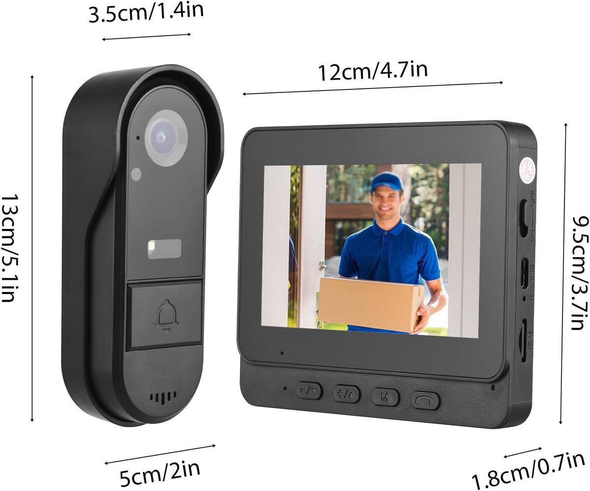 Smart Home Video Doorbell with Intercom & Night Vision