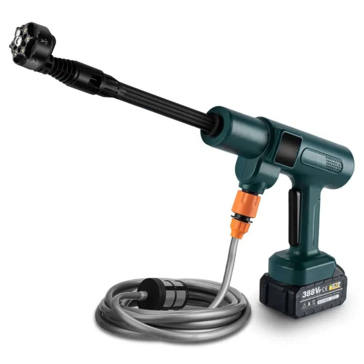 Portable High-Pressure Washer for Vehicles and Garden Use