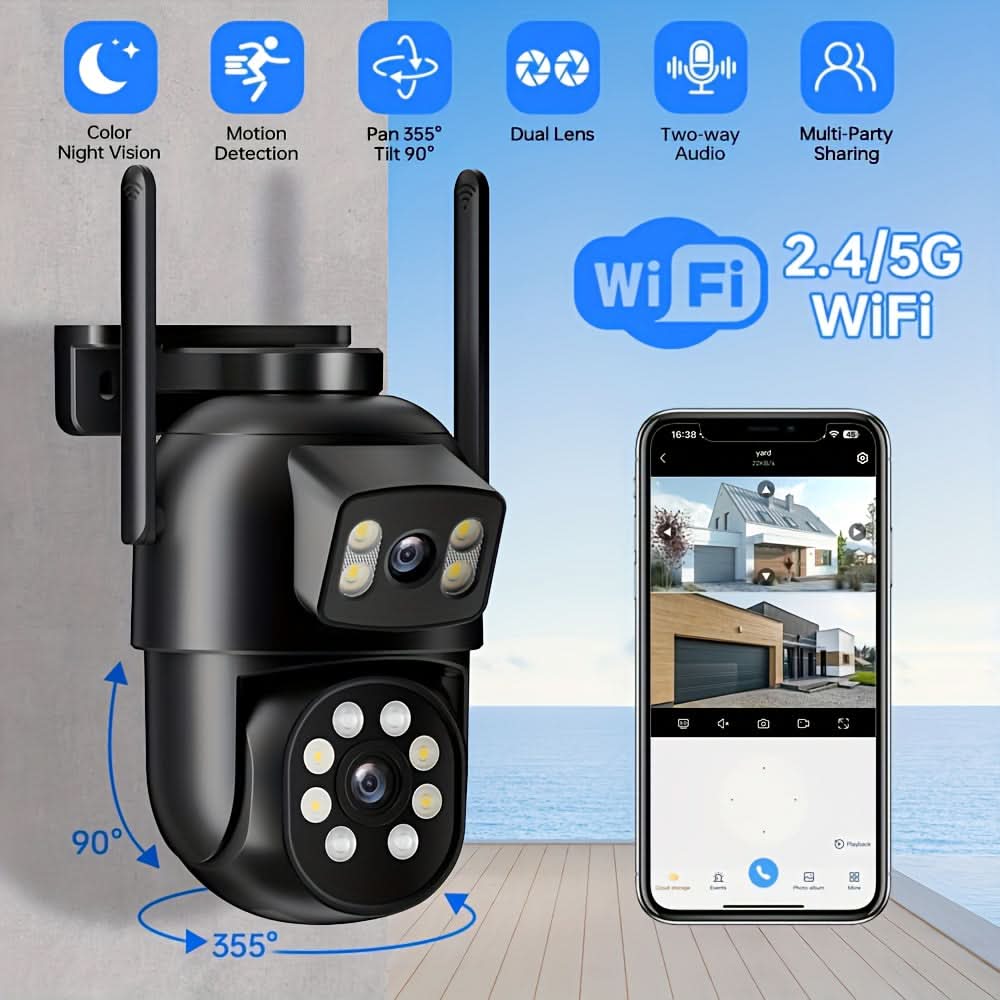 VigilantEye – Smart Dual Lens Outdoor Security Camera