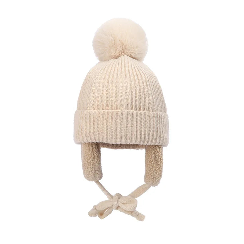 Cozy Knit Winter Hat for Kids with Earflaps