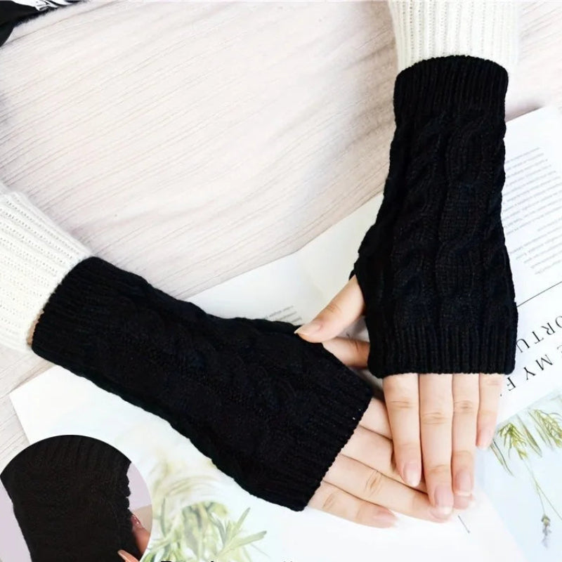 Chic Fingerless Winter Gloves for Women