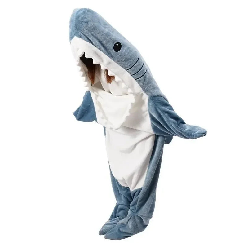 Cozy Shark-Themed Hoodie Blanket for Ultimate Comfort