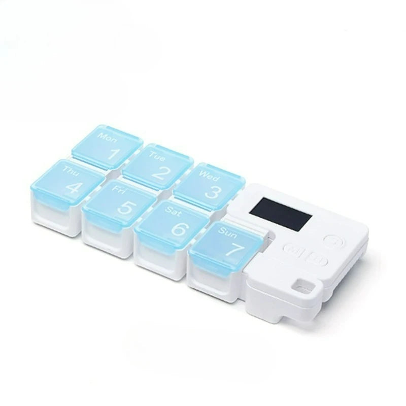 MedAlert Organizer Pro – 7-Day Pill Reminder & Storage System