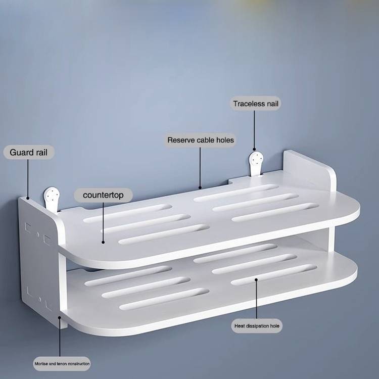 Smart Home Router Organizer with Cable Management