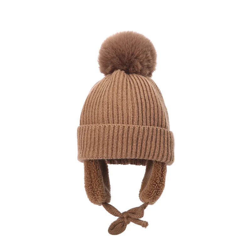 Cozy Knit Winter Hat for Kids with Earflaps