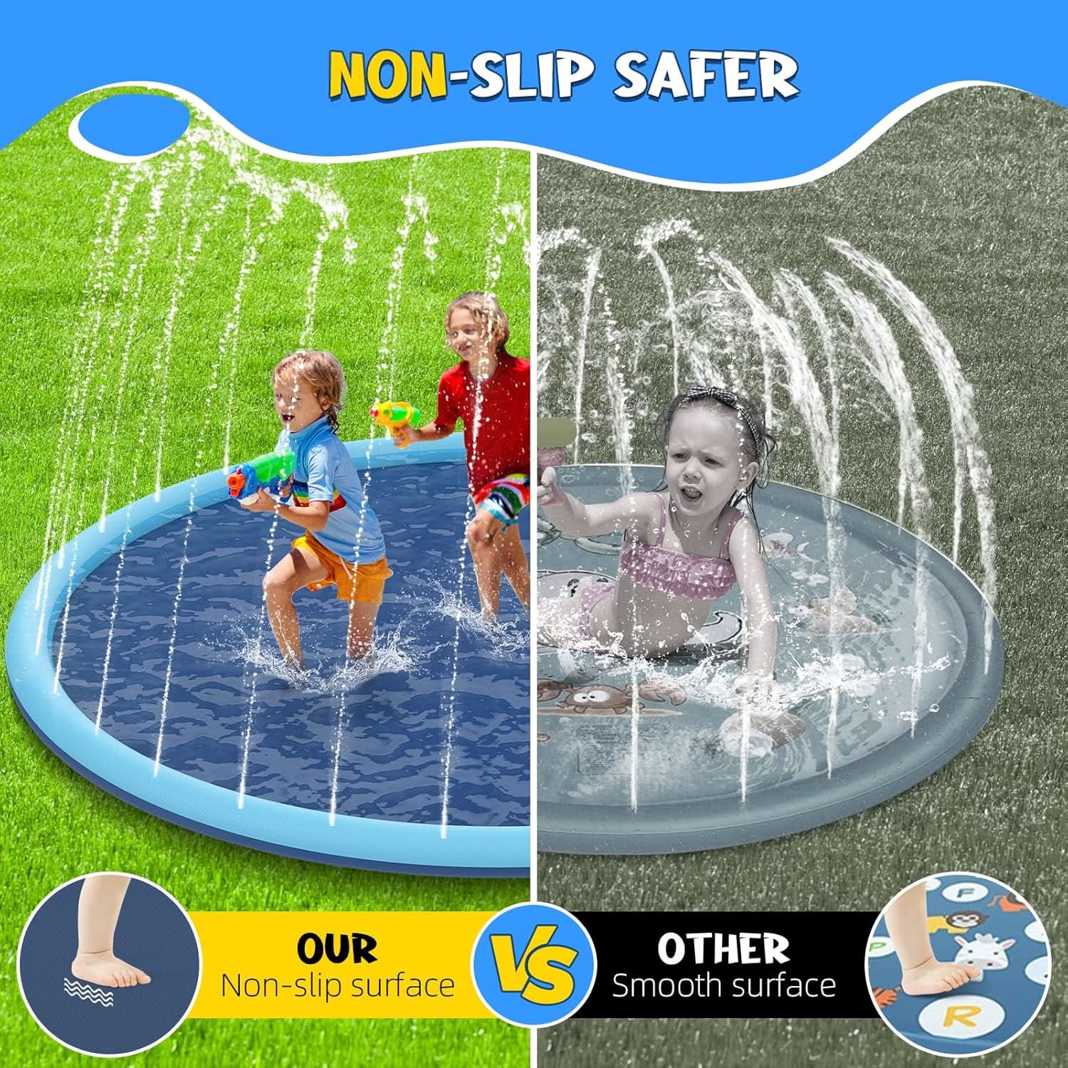 AquaPlay Deluxe – Extra-Large Sprinkler Splash Mat