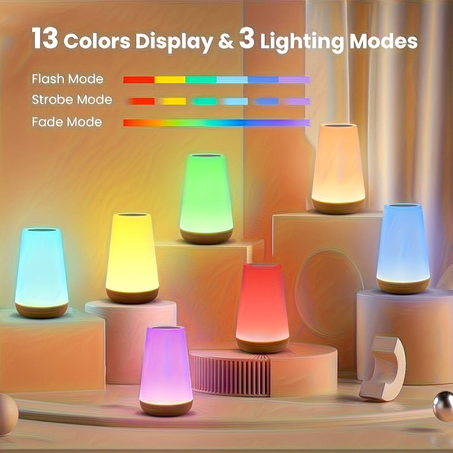 LUMAFLARE – Versatile Touch-Control Lamp for Cozy Lighting