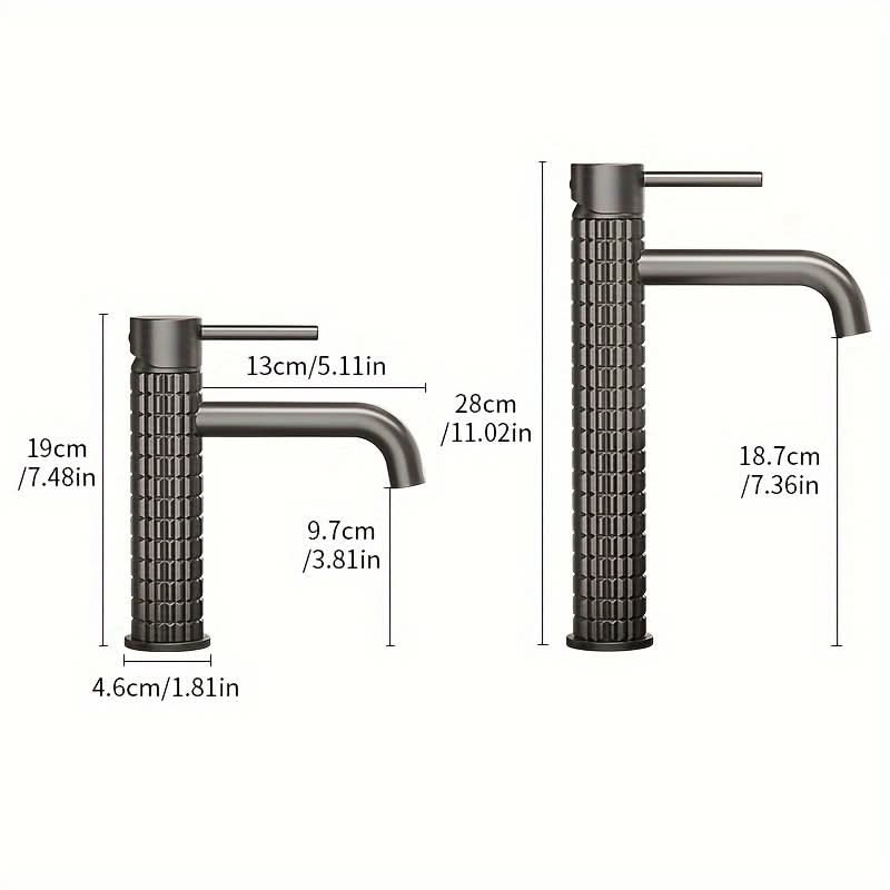 Sophisticated Brass Basin Faucet with Dual Temperature Control
