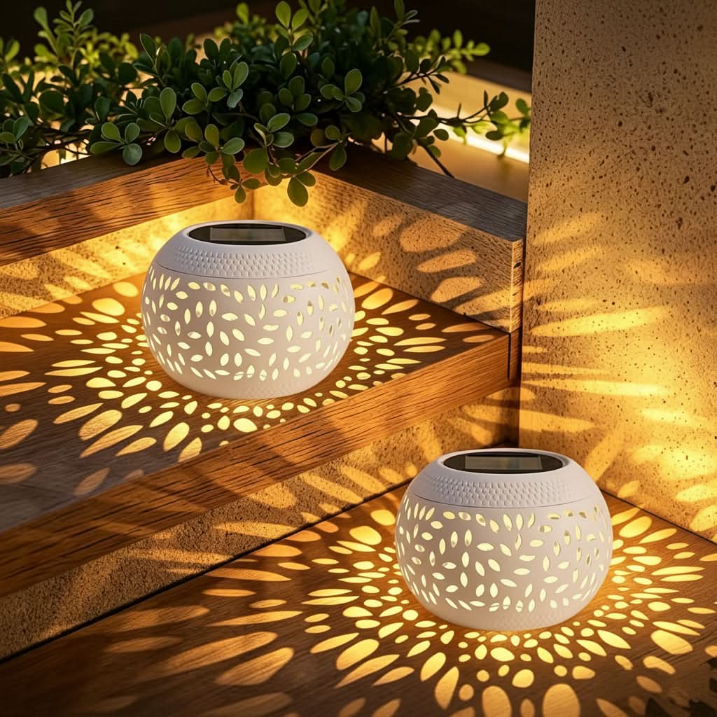 RadiantGlow – Solar-Powered Outdoor Table Light