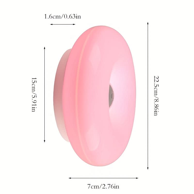 Luminous Delight – Stylish Orange Doughnut-Shaped Lamp