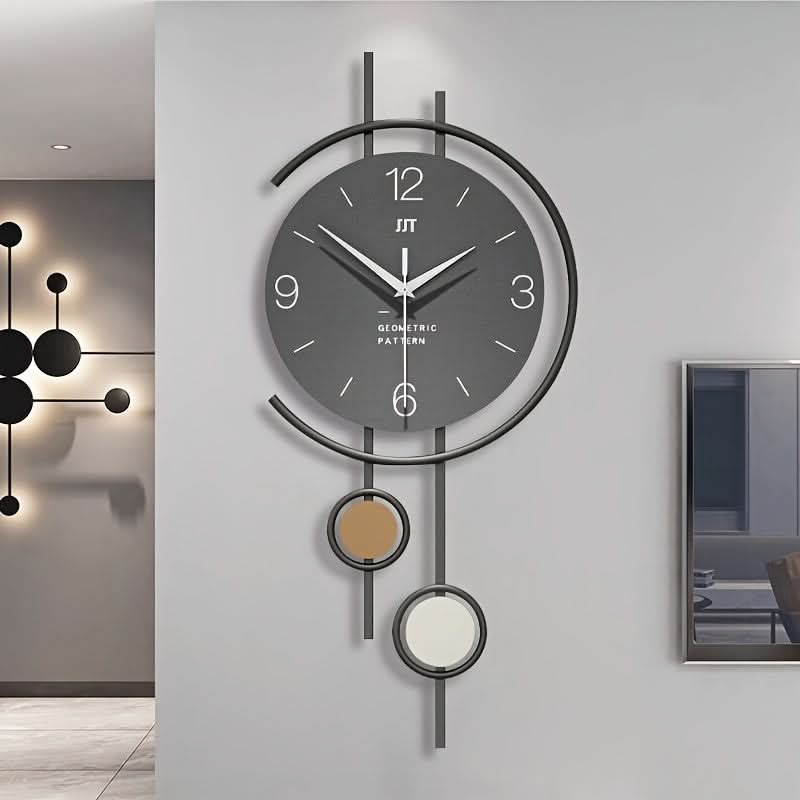 Tranquil Timekeeper - Minimalist Wall Clock with Iron Frame